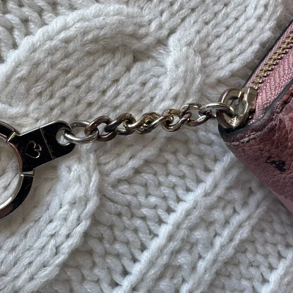 kate spade floral zip-around wallet in mauve and pink - Picture 2 of 4